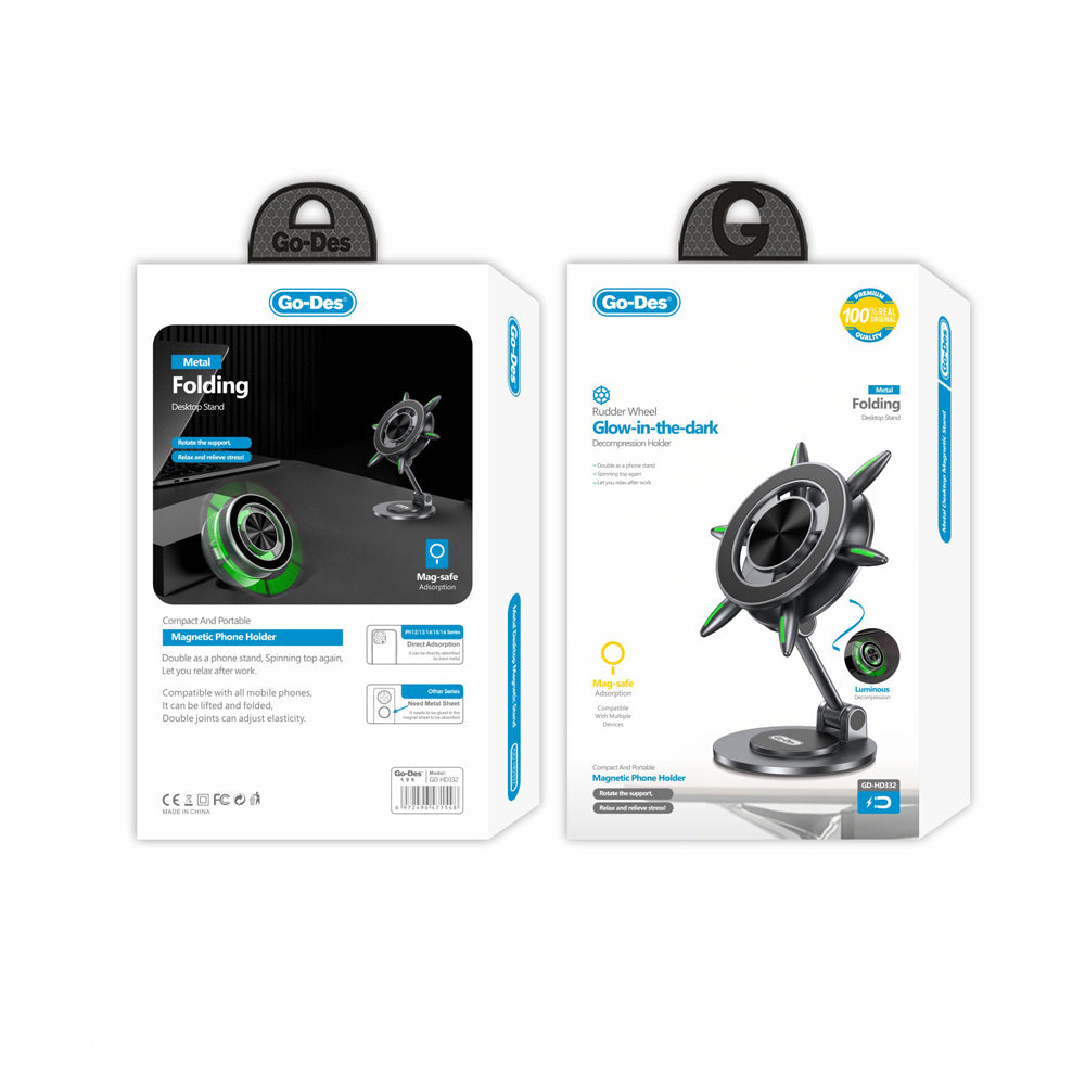 Go Des GD-HD332 360 Derece Dönebilen Fosforlu Magnetik Metal Stand Go Des GD-HD332 360 Derece Dönebilen Fosforlu Magnetik Metal Stand
